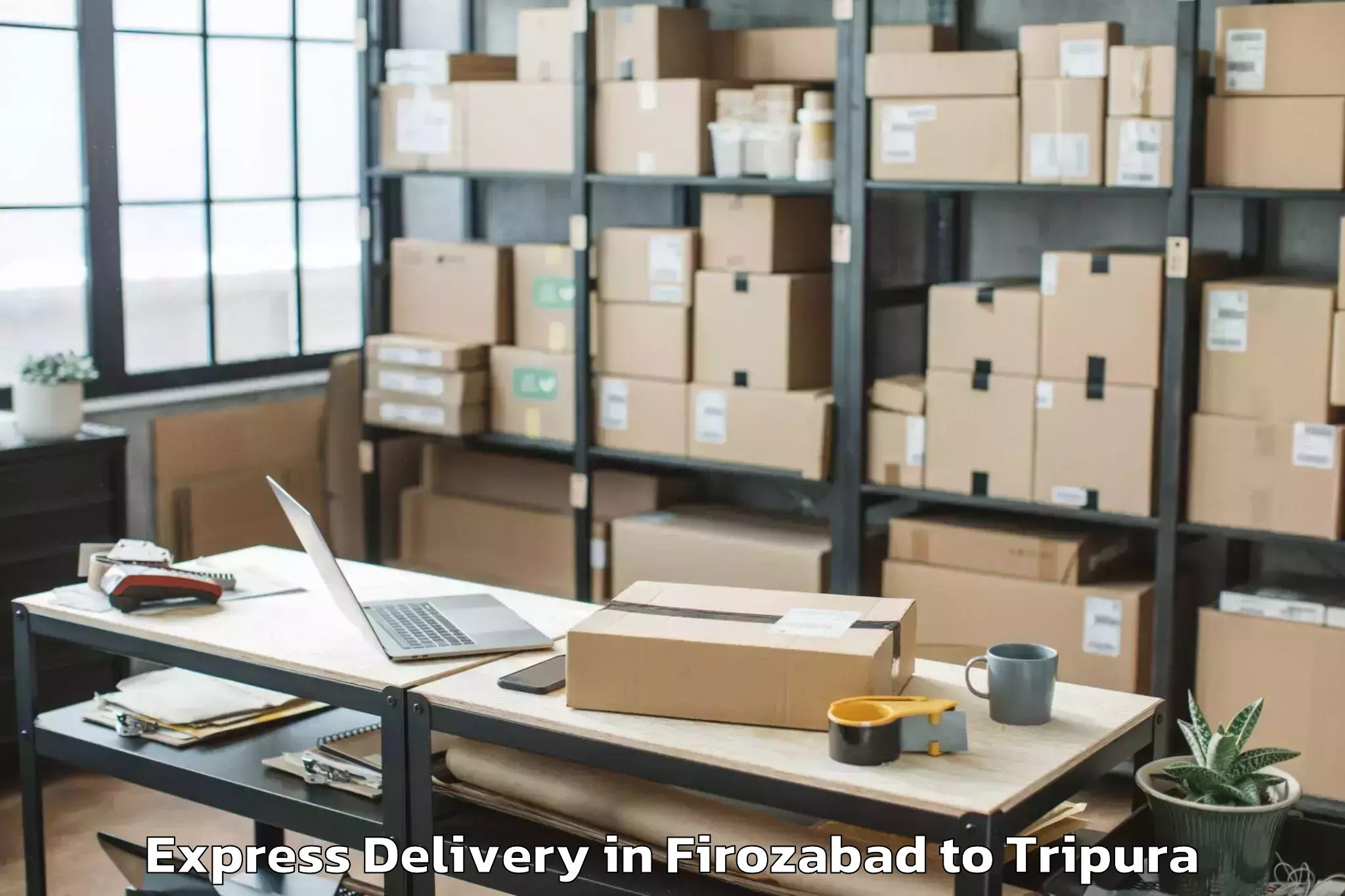 Professional Firozabad to Aambasa Express Delivery